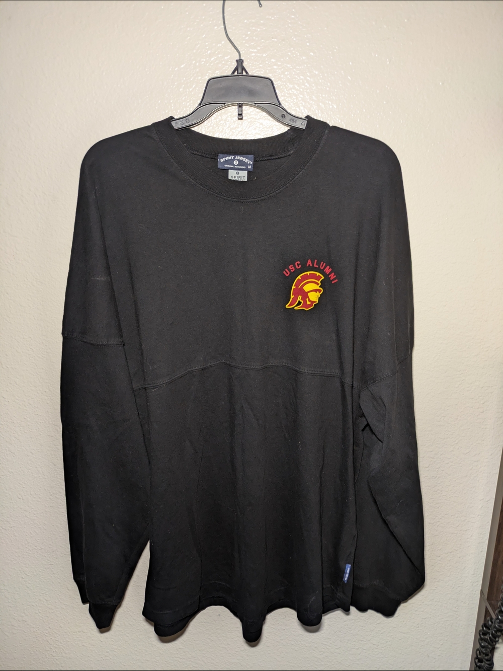 USC Alumni Black Long-Sleeve Crewneck by Sport-Tek
